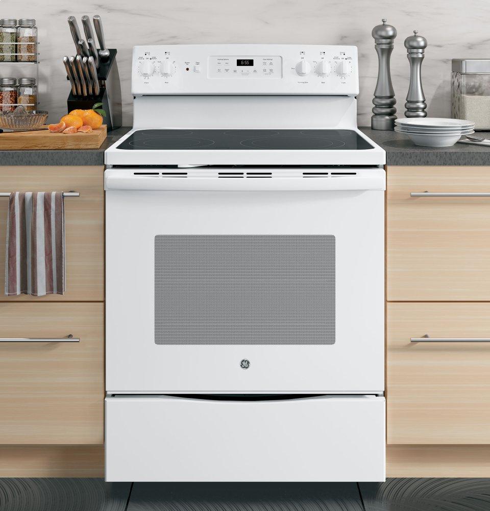 Ge Appliances JB655DKWW Ge® 30" Free-Standing Electric Convection Range