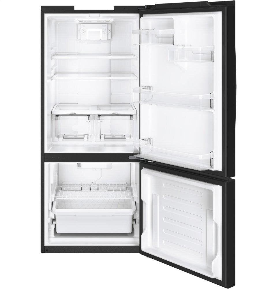 Ge Appliances GBE21DGKBB Ge® Energy Star® 21.0 Cu. Ft. Bottom-Freezer Refrigerator