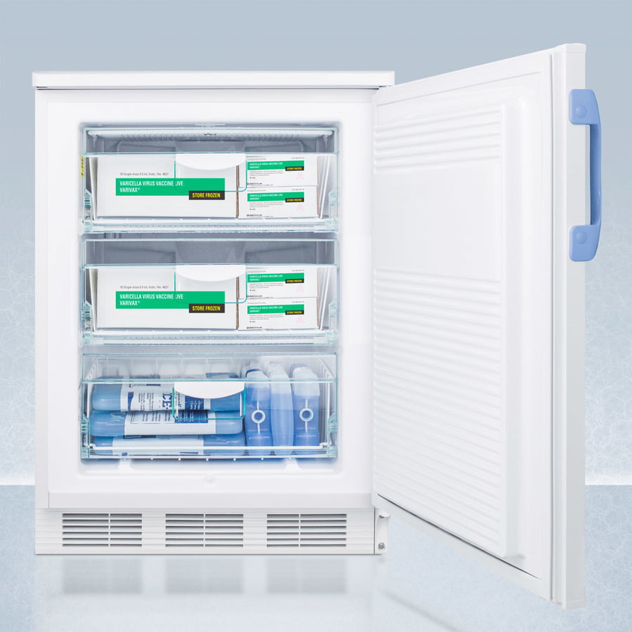 Summit VT65MLBIMED2 Built-In Undercounter Medical/Scientific -25 C Capable All-Freezer With Front Control Panel Equipped With A Digital Thermostat And Nist Calibrated Thermometer/Alarm
