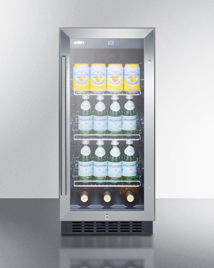 Summit SCR1536BGCSS 15" Wide Built-In Beverage Center