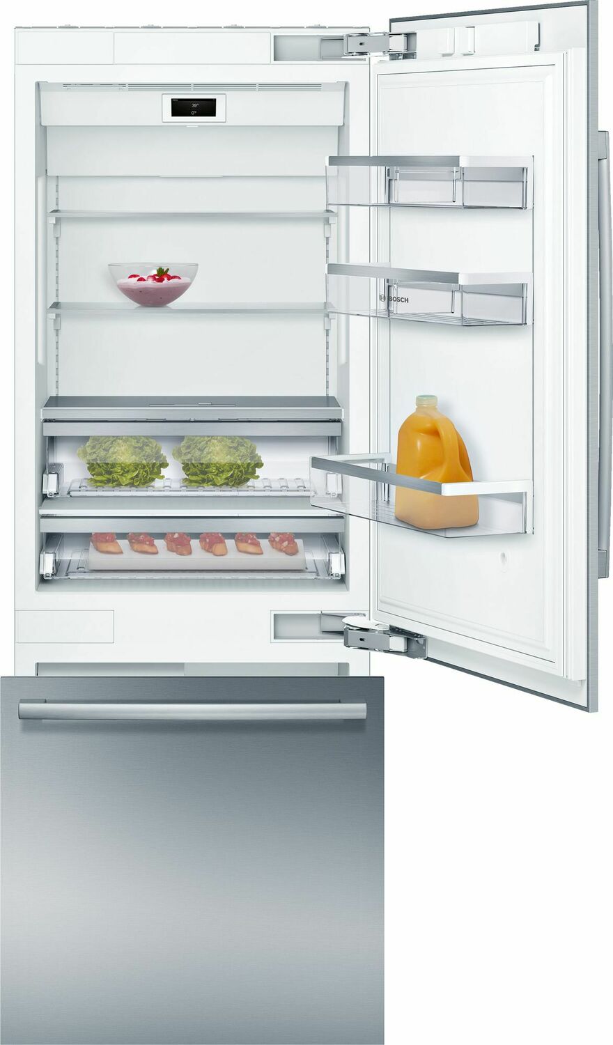 Bosch B30BB935SS Benchmark® Built-In Bottom Freezer Refrigerator 30'' B30Bb935Ss