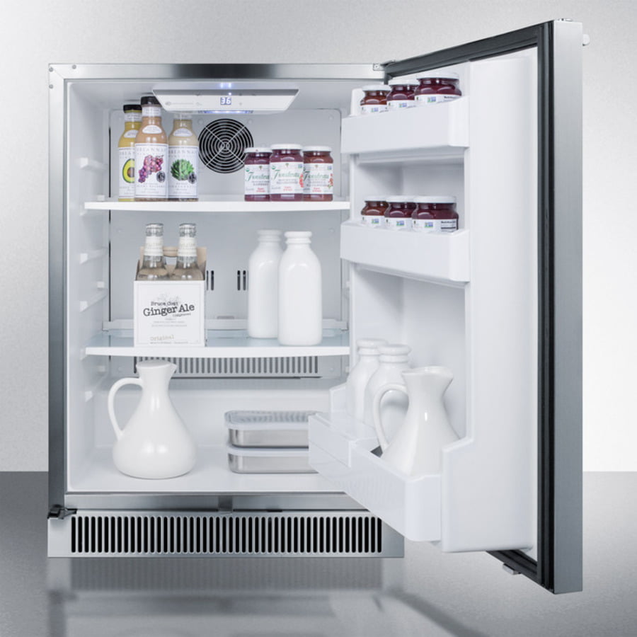 Summit CL68ROS 24" Wide Built-In Outdoor All-Refrigerator