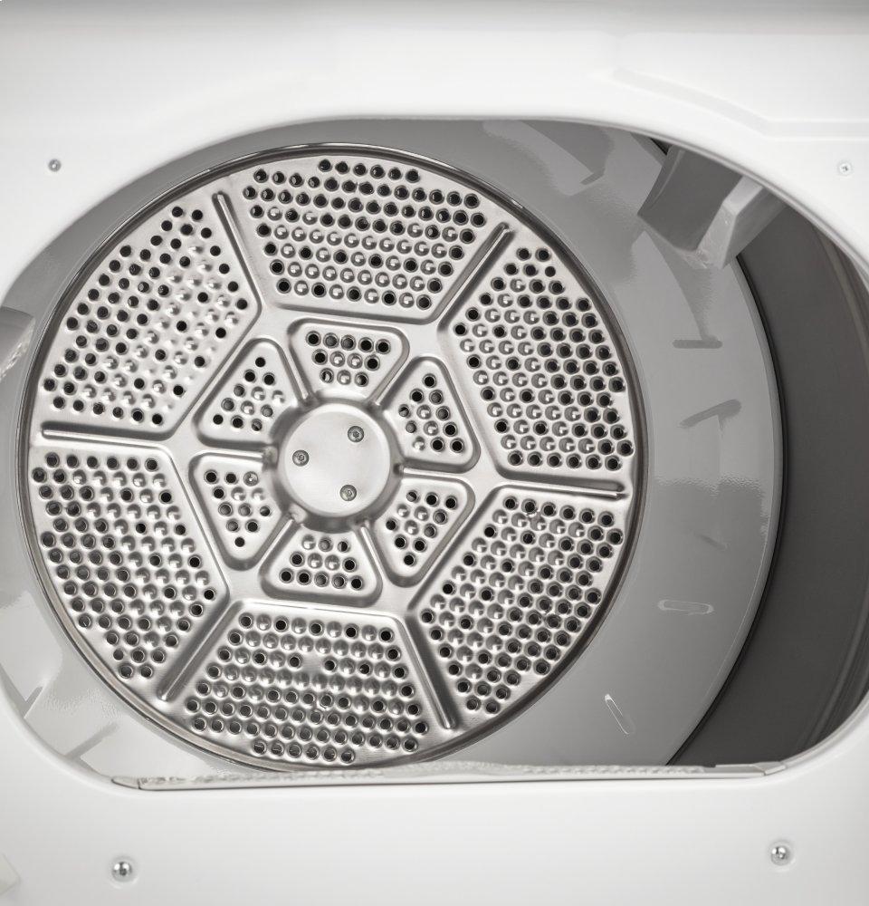 Ge Appliances GTD72GBSNWS Ge® 7.4 Cu. Ft. Capacity Aluminized Alloy Drum Gas Dryer With Sanitize Cycle And Sensor Dry