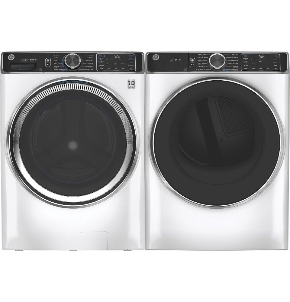 Ge Appliances GFD85GSSNWW Ge® 7.8 Cu. Ft. Capacity Smart Front Load Gas Dryer With Steam And Sanitize Cycle