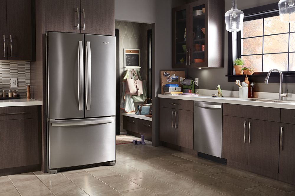 Whirlpool WRF535SWHZ 36-Inch Wide French Door Refrigerator With Water Dispenser - 25 Cu. Ft.