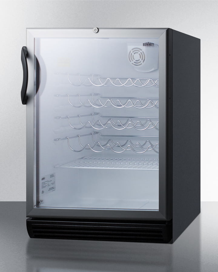Summit SWC6GBLBIADA 24" Wide Built-In Wine Cellar, Ada Compliant