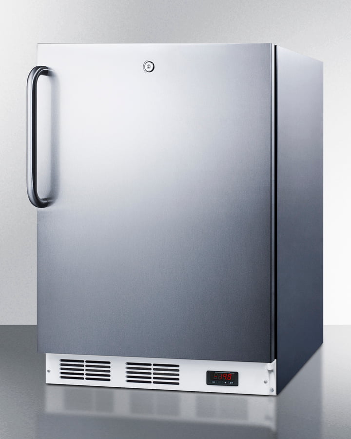 Summit VT65ML7CSSADA Commercial Ada Compliant Built-In Medical All-Freezer Capable Of -25 C Operation With Stainless Steel Exterior And Lock