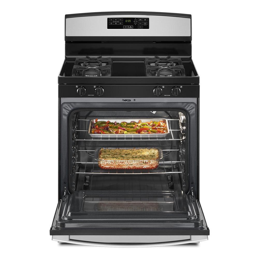 Amana AGR6603SMS 30-Inch Gas Range With Self-Clean Option