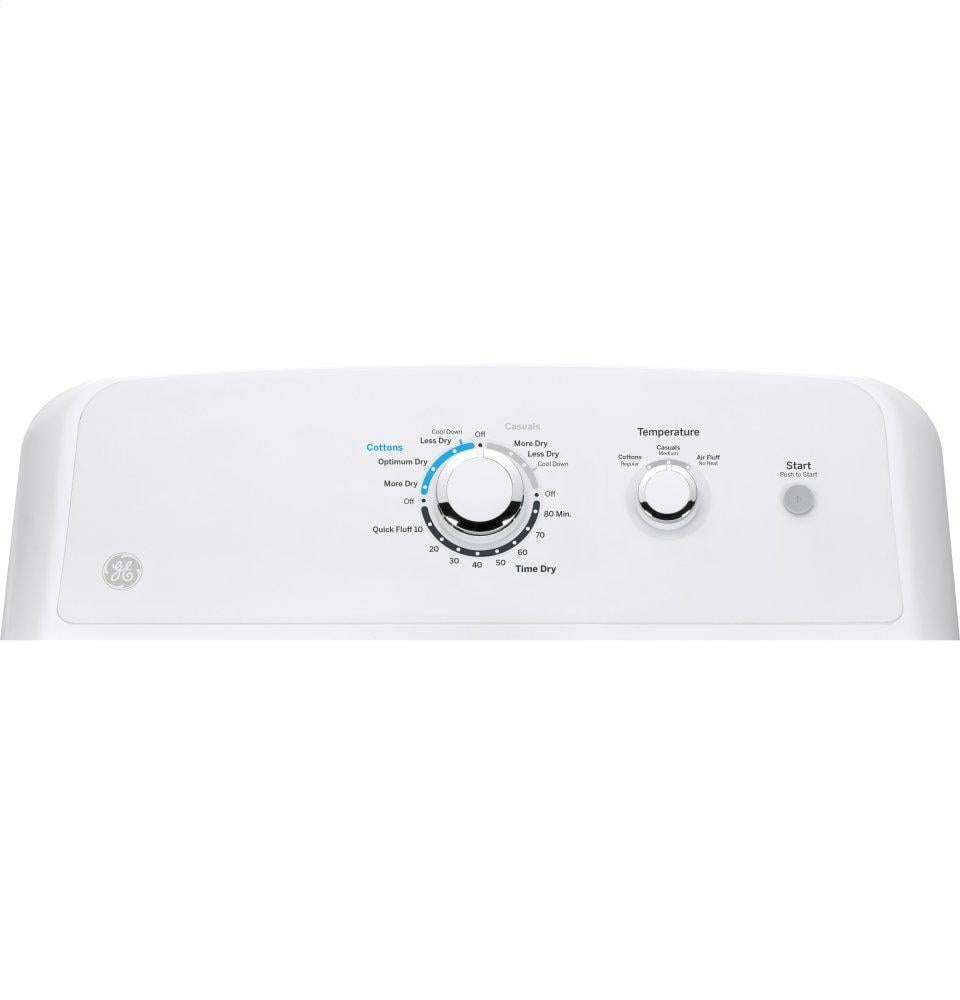 Ge Appliances GTX33GASKWW Ge® 6.2 Cu. Ft. Capacity Aluminized Alloy Drum Gas Dryer