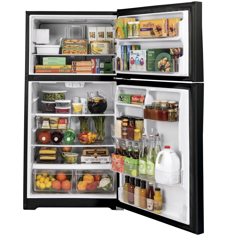 Ge Appliances GIE22JTNRBB Ge® Energy Star® 21.9 Cu. Ft. Top-Freezer Refrigerator