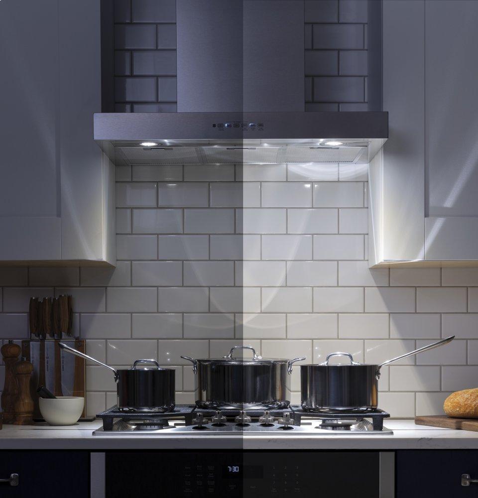 Ge Appliances UVW8361SLSS 36" Designer Wall Mount Hood W/ Dimmable Led Lighting