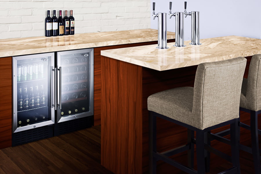 Summit SCR1841BCSS 18" Wide Built-In Beverage Center