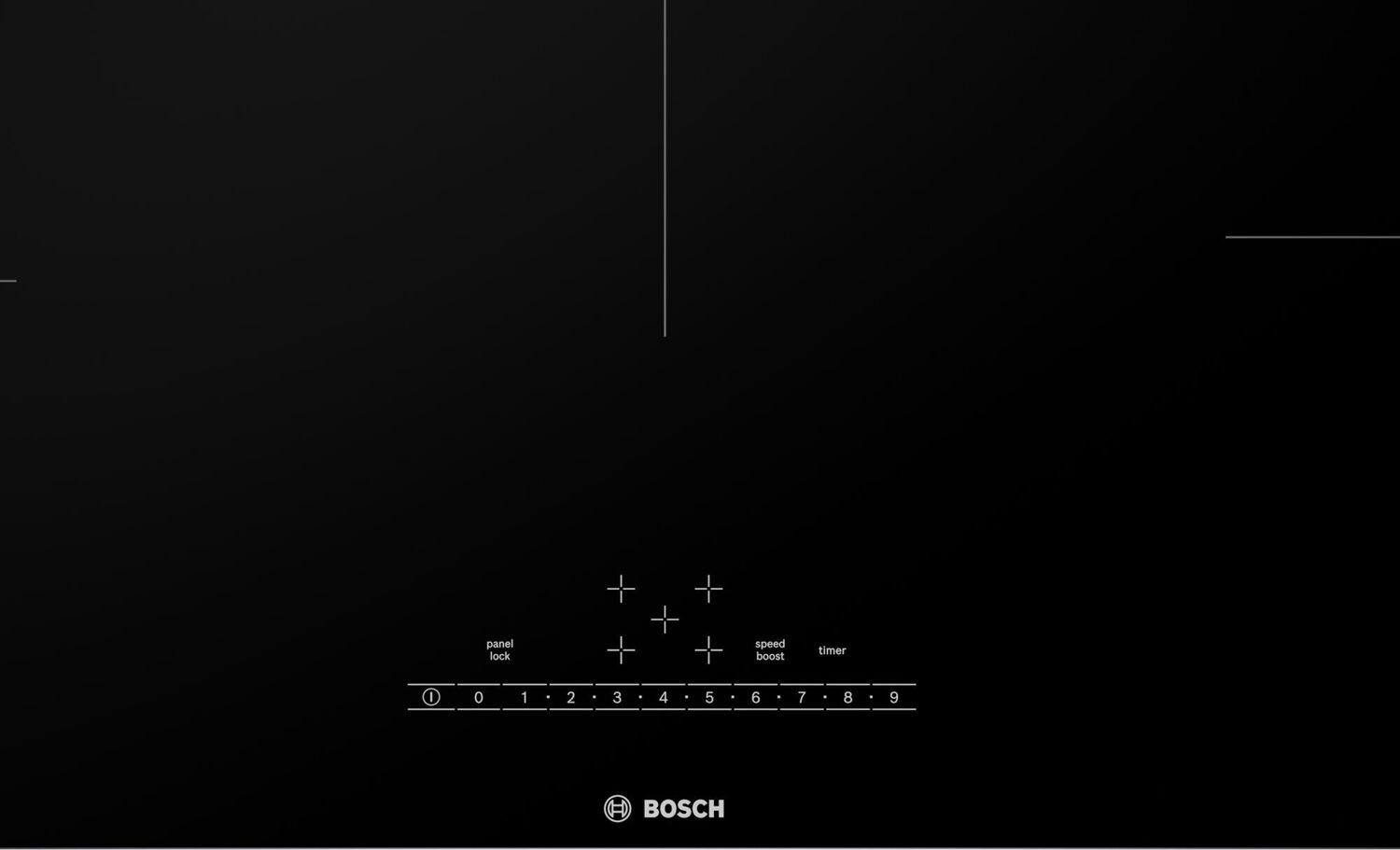 Bosch NIT5660UC 500 Series Induction Cooktop 36'' Black, Surface Mount Without Frame Nit5660Uc