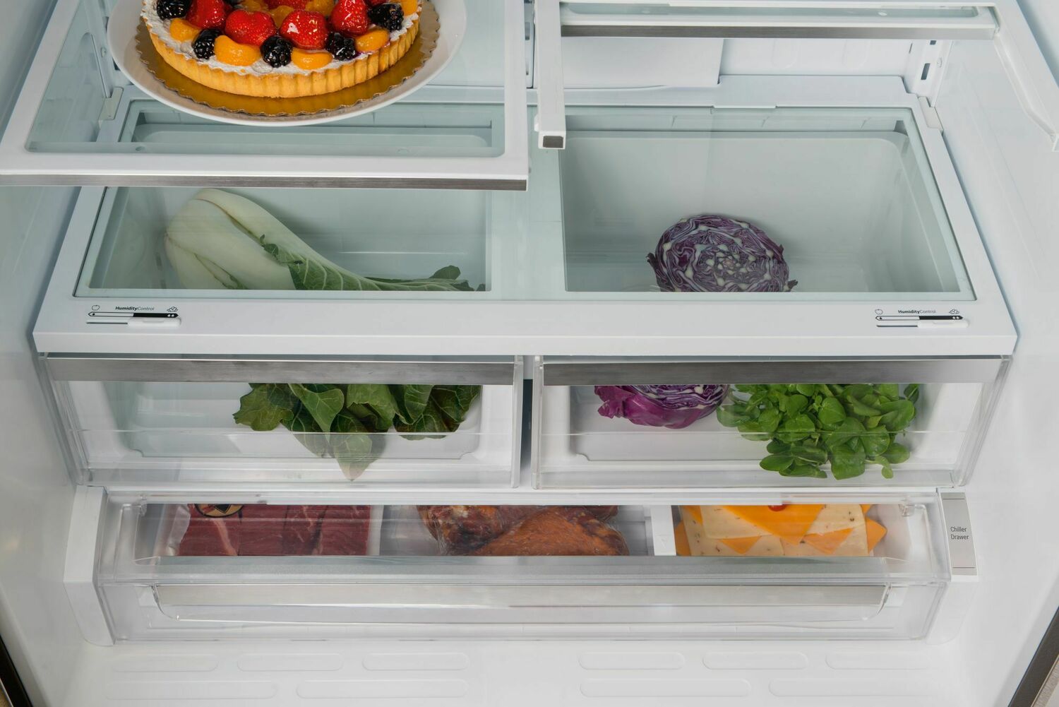 Bosch B21CT80SNS 800 Series French Door Bottom Mount Refrigerator 36'' Easy Clean Stainless Steel B21Ct80Sns