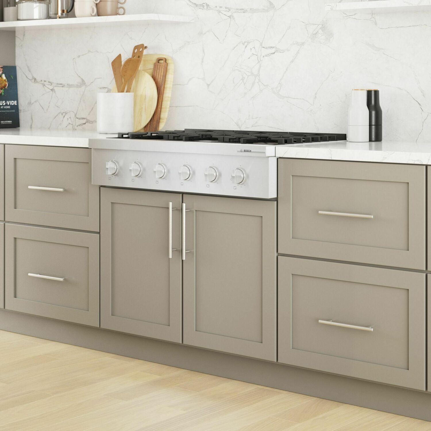 Bosch RGM8658UC 800 Series Gas Rangetop 36'' Stainless Steel Rgm8658Uc