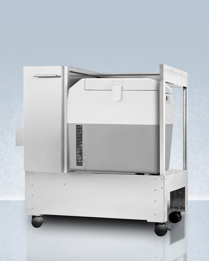 Summit SPRF36CART 304 Grade Stainless Steel Fully Assembled Rolling Cart Rpc With Sprf36 Portable 12V/24V Vaccine Cooler