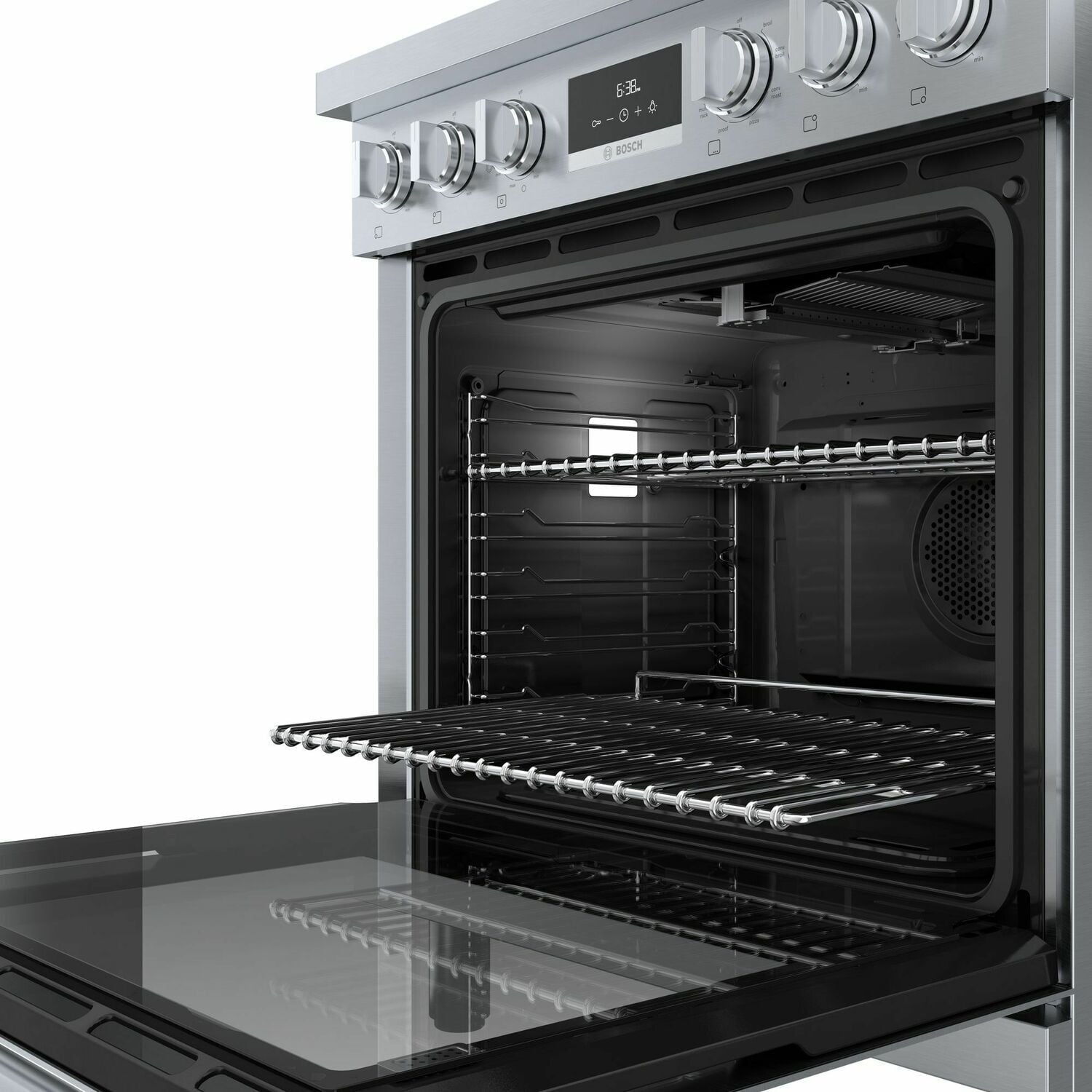 Bosch HDS8055U 800 Series Dual Fuel Freestanding Range 30'' Stainless Steel Hds8055U