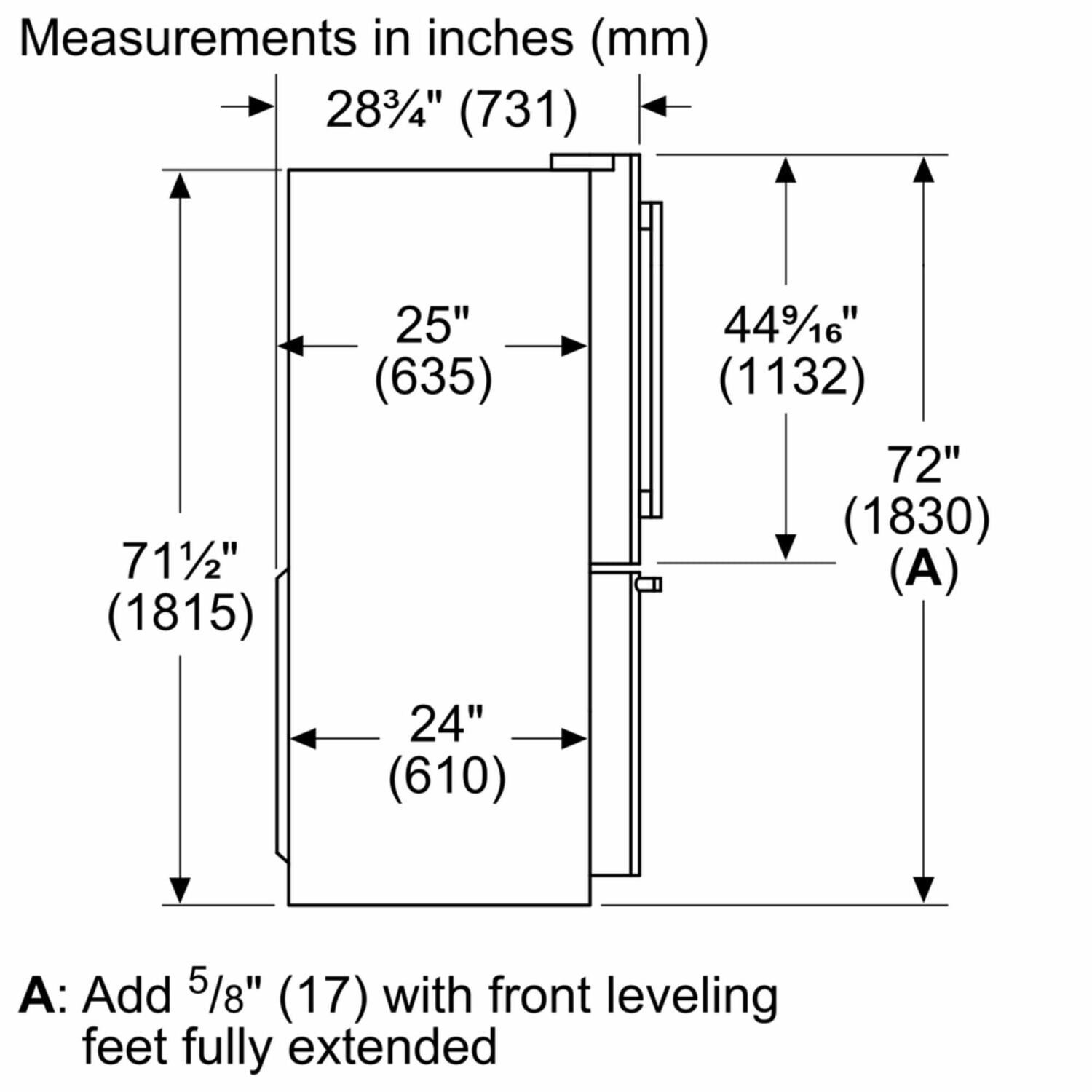 Bosch B36CT81SNS 800 Series French Door Bottom Mount Refrigerator 36'' Easy Clean Stainless Steel B36Ct81Sns
