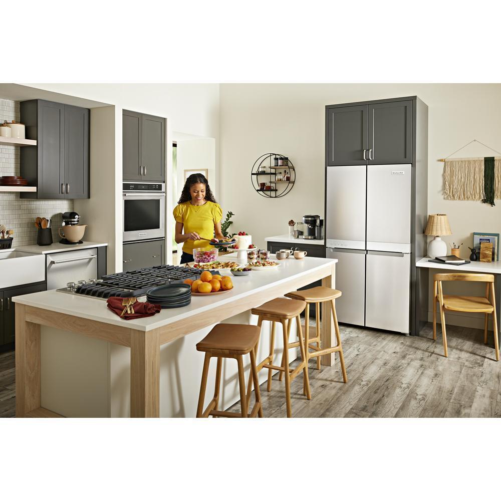Kitchenaid KRQC506MPS 19.4 Cu. Ft. 36-Inch Wide Counter-Depth 4-Door Refrigerator With Printshield™ Finish