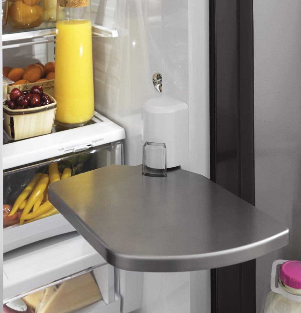 Ge Appliances PYD22KBLTS Ge Profile™ Series 22.1 Cu. Ft. Counter-Depth French-Door Refrigerator With Door In Door And Hands-Free Autofill
