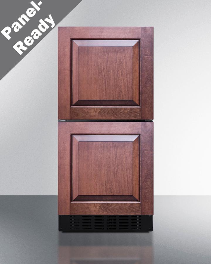Summit ASDR1524PNR 15" Wide 2-Drawer All-Refrigerator, Ada Compliant (Panels Not Included)