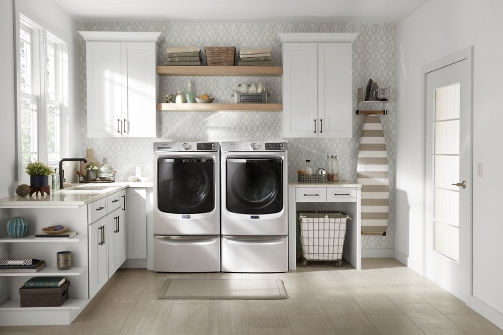 Maytag XHPC155XW 15.5" Pedestal For Front Load Washer And Dryer With Storage