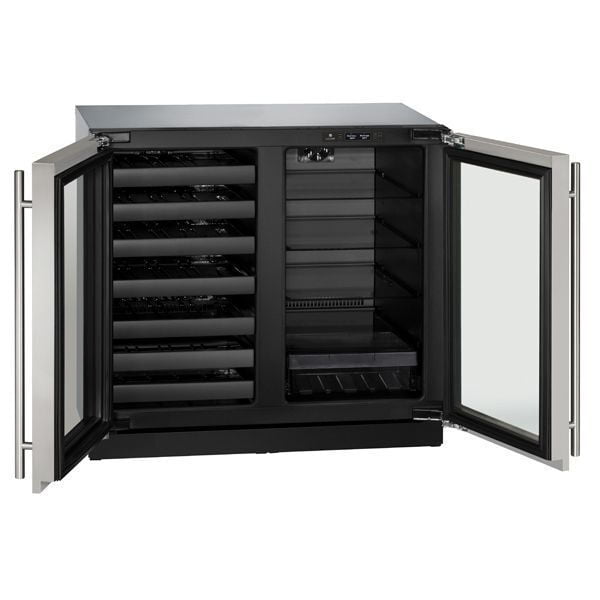 U-Line U3036BVWCS00B 3036Bvwc 36" Beverage Center With Stainless Frame Finish (115 V/60 Hz Volts /60 Hz Hz)