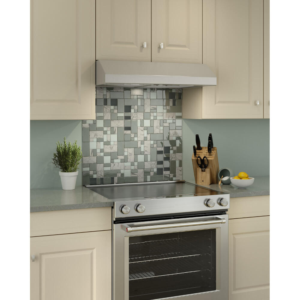 Broan BCSEK124SS Broan 24-Inch 300 Max Blower Cfm 1.5 Sones Stainless Steel Range Hood Energy Star® Certified