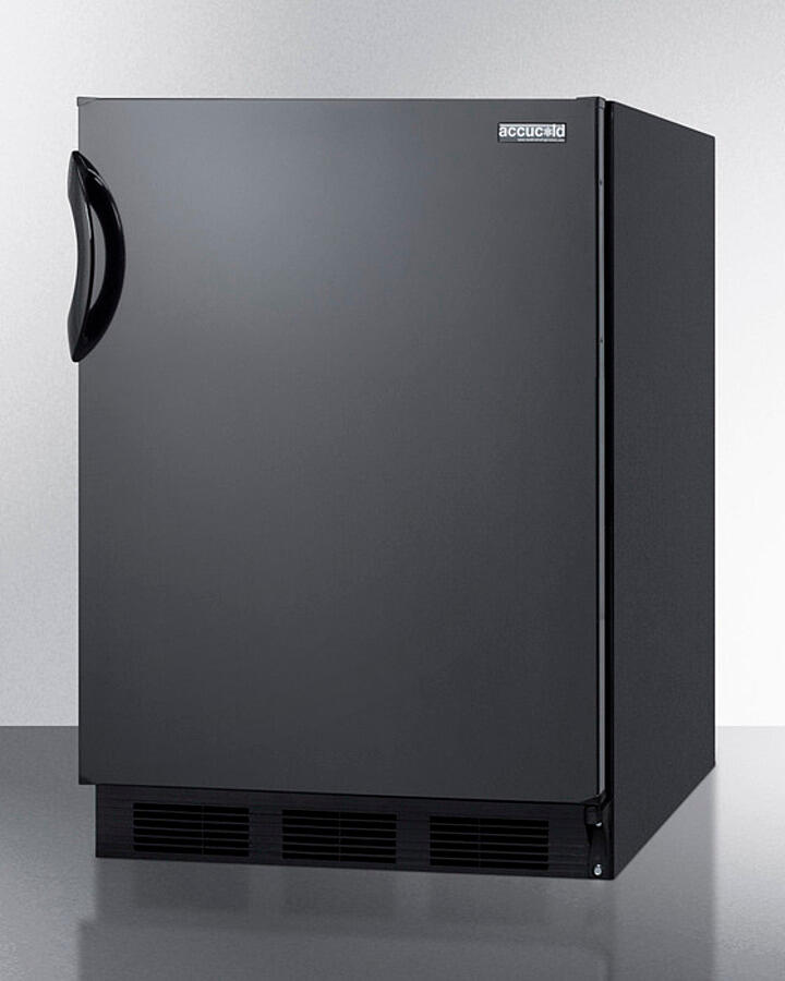 Summit FF6BK Freestanding Counter Height All-Refrigerator For General Purpose Use, With Automatic Defrost Operation And Black Exterior