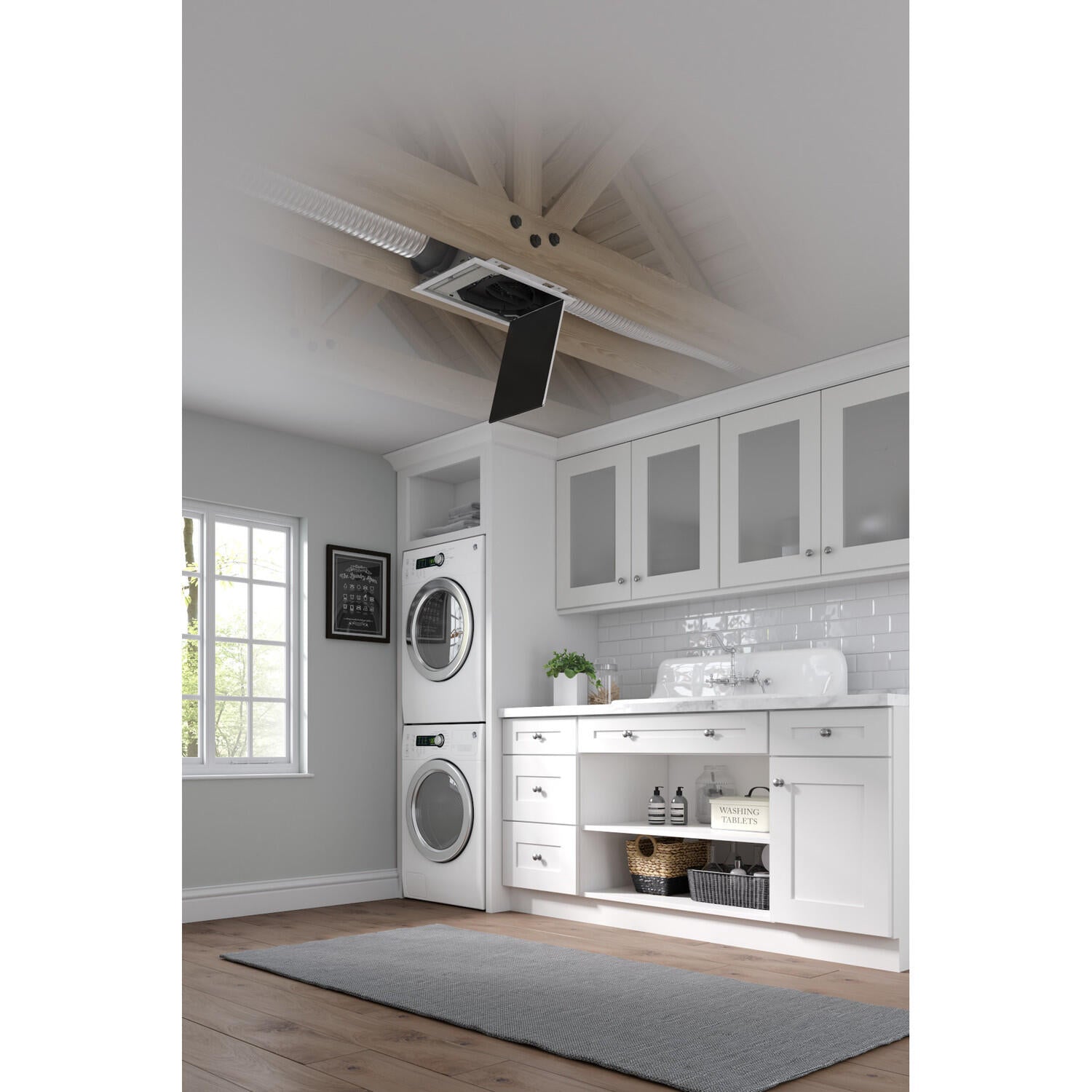 Broan FIN180BHW Broan® Fresh In Basic Supply Fan 180 Cfm, Hardwired