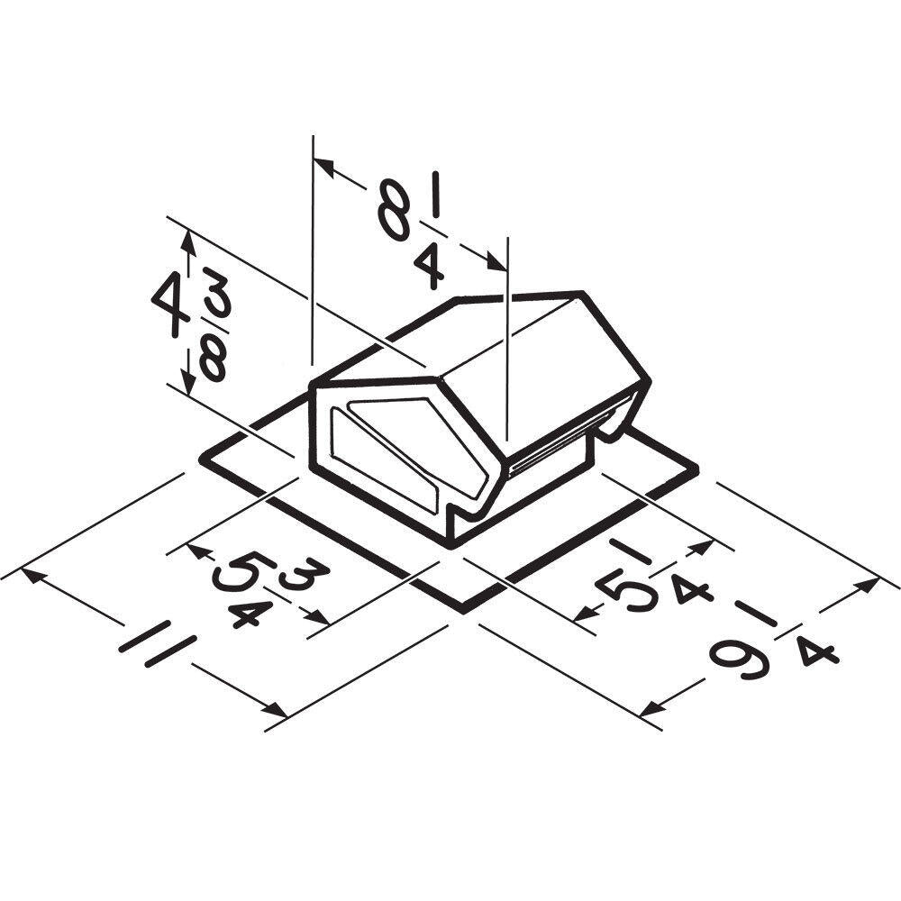 Broan RVK1A Broan® Roof Vent Kit, 8-Foot Of 4-Inch Flexible Aluminum Duct.