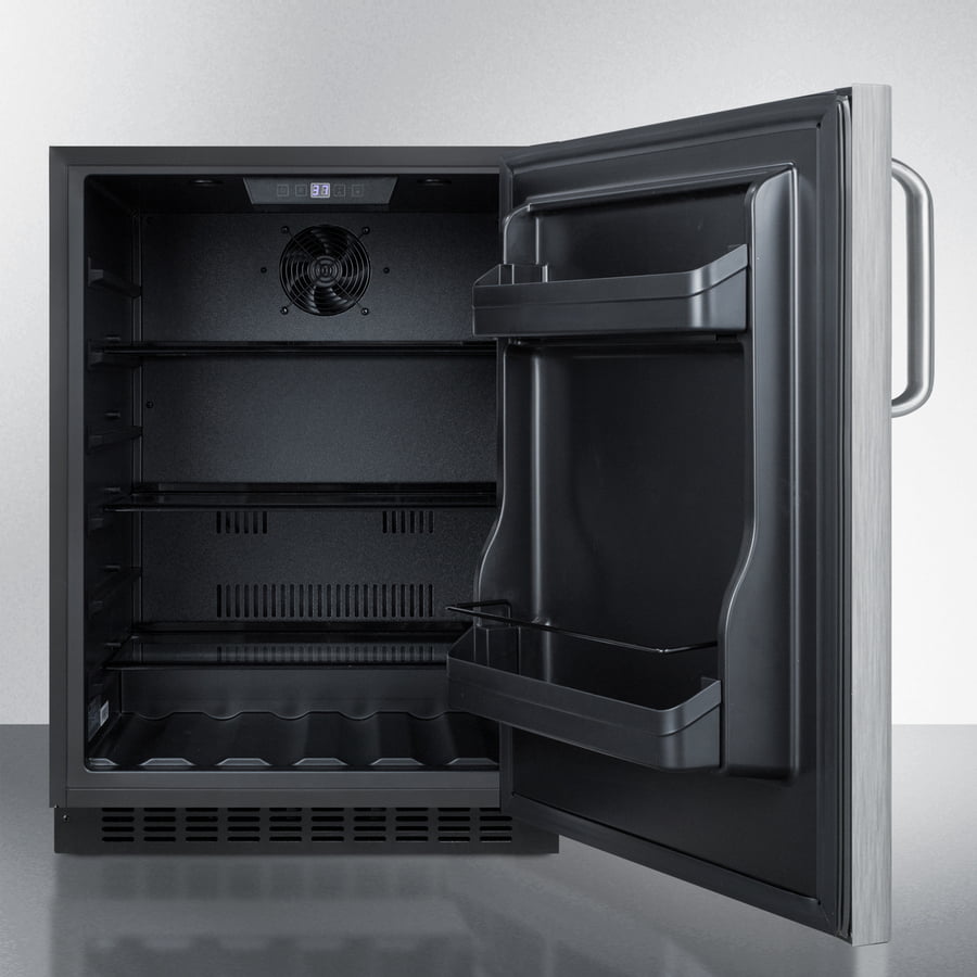 Summit AL54CSSTB 24" Wide Built-In All-Refrigerator, Ada Compliant