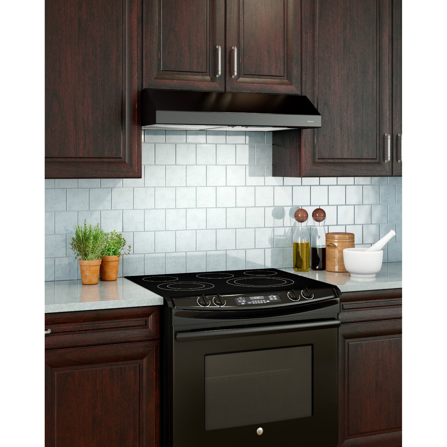 Broan BCSEK130BL Broan® 30-Inch Convertible Under-Cabinet Range Hood, 250 Cfm, Black