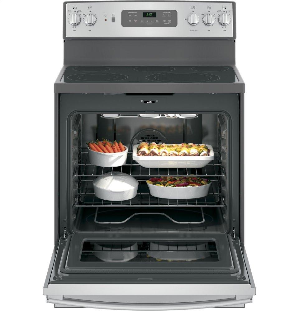 Ge Appliances JB655YKFS Ge® 30" Free-Standing Electric Convection Fingerprint Resistant Range