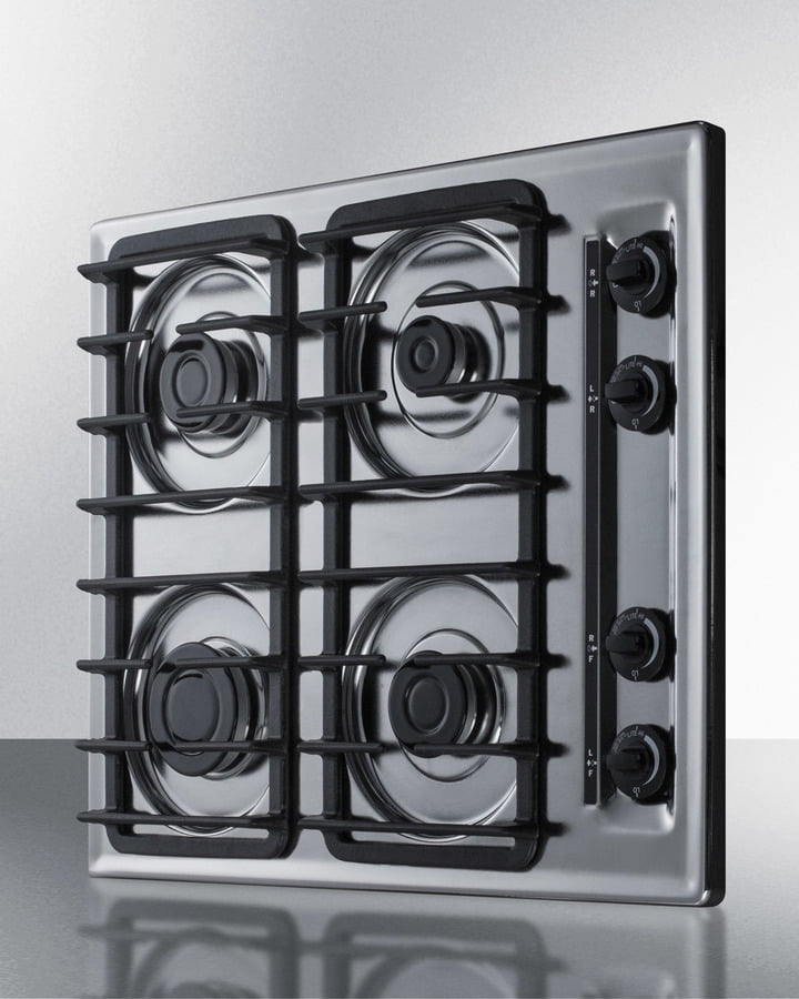 Summit ZTL033S 24" Wide 4-Burner Gas Cooktop