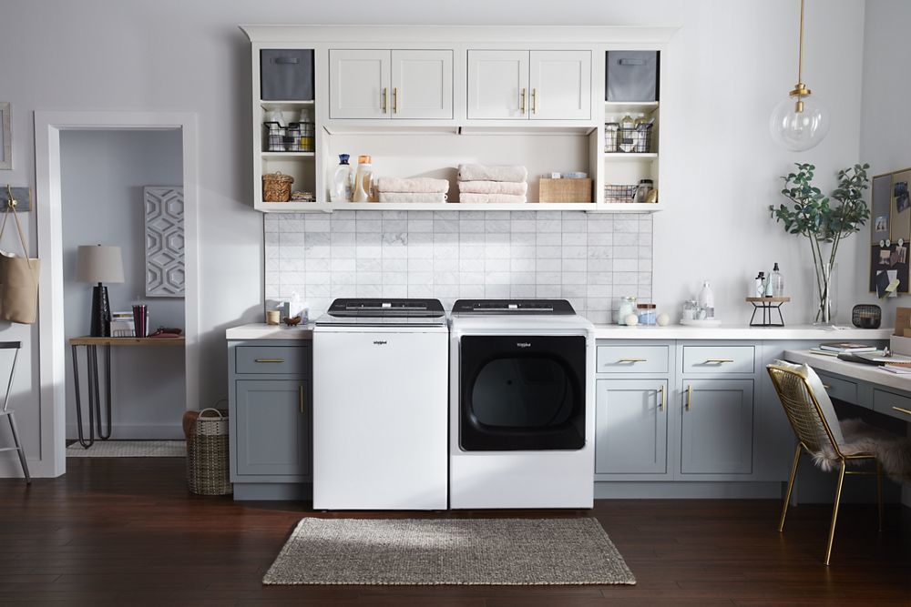 Whirlpool WED8120HW 8.8 Cu. Ft. Smart Capable Top Load Electric Dryer