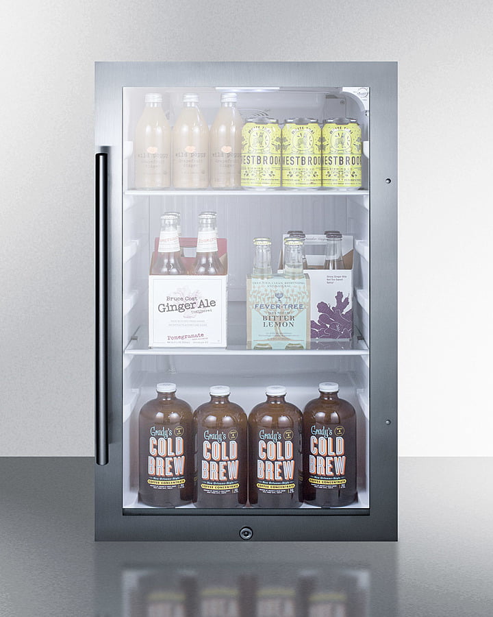 Summit SPR489OS Shallow Depth Indoor/Outdoor Beverage Cooler