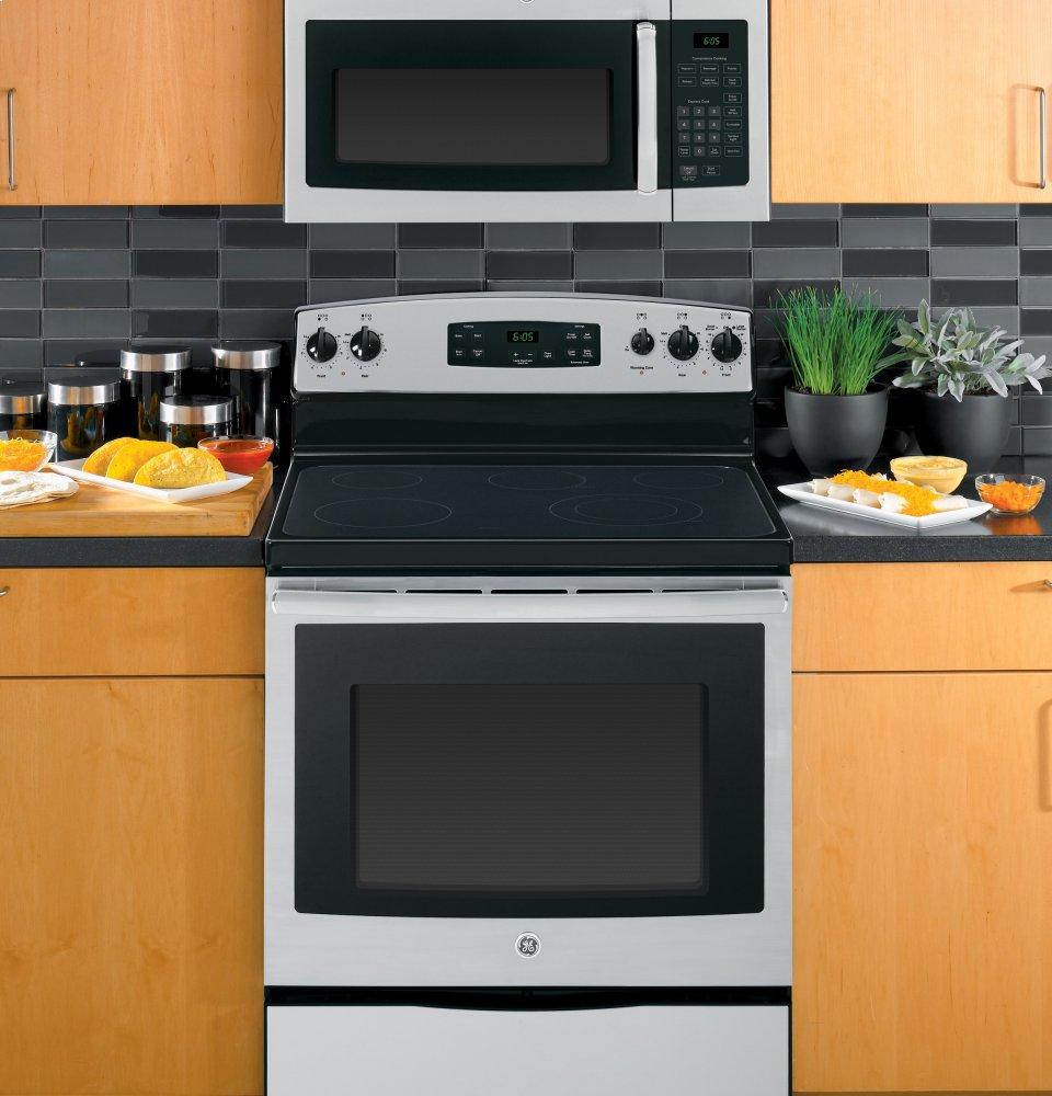 Ge Appliances JVM3160RFSS Ge® 1.6 Cu. Ft. Over-The-Range Microwave Oven