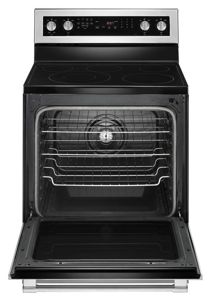 Maytag MER8800FZ 30-Inch Wide Electric Range With True Convection And Power Preheat - 6.4 Cu. Ft.