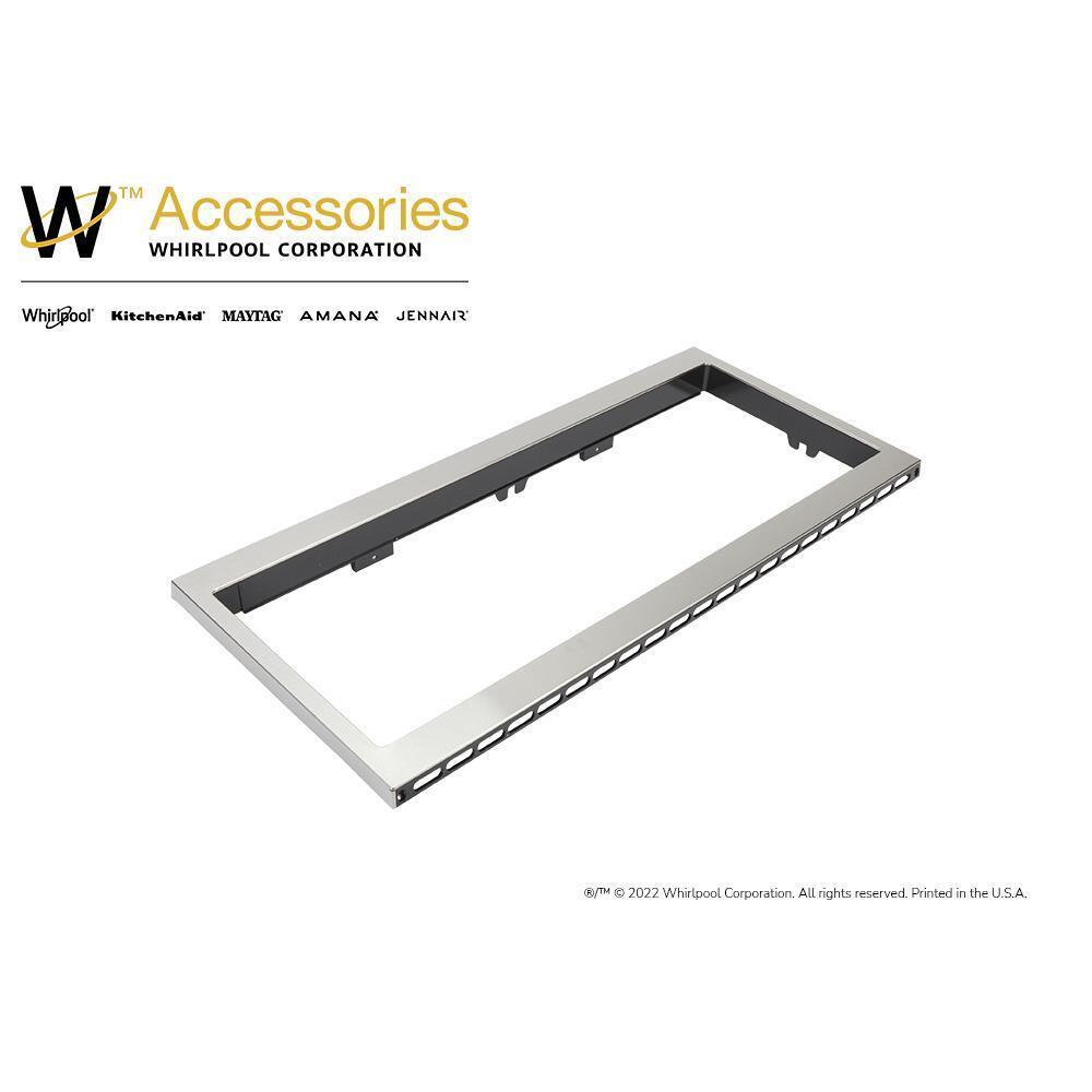 Amana W11451308 Built-In Low Profile Microwave Slim Trim Kit, Stainless Steel