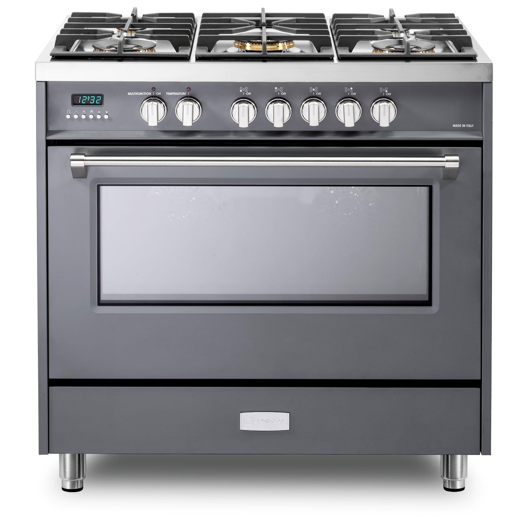 Verona VDFSGE365SG Slate Gray 36" Dual Fuel - Designer Series