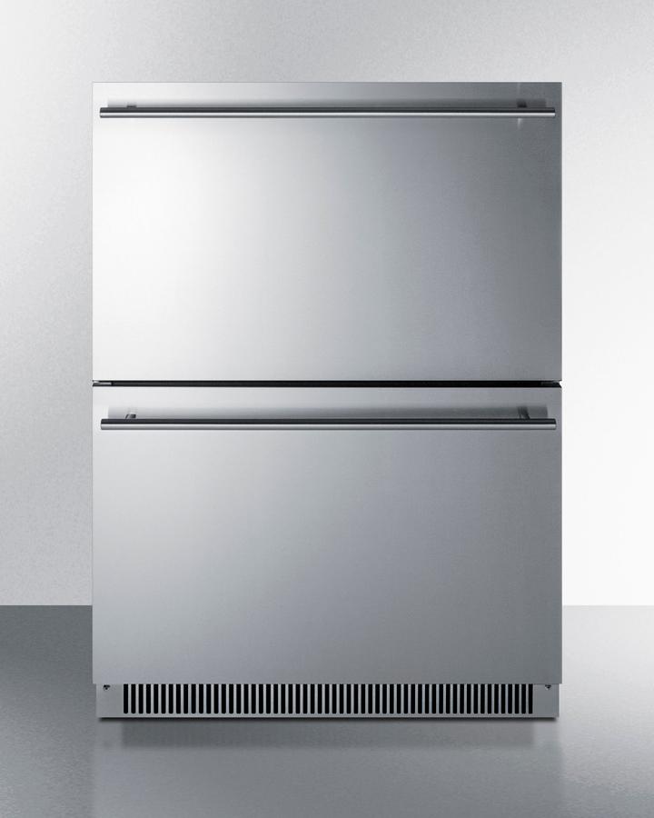 Summit ADFD2D24 24" Wide 2-Drawer All-Freezer, Ada Compliant