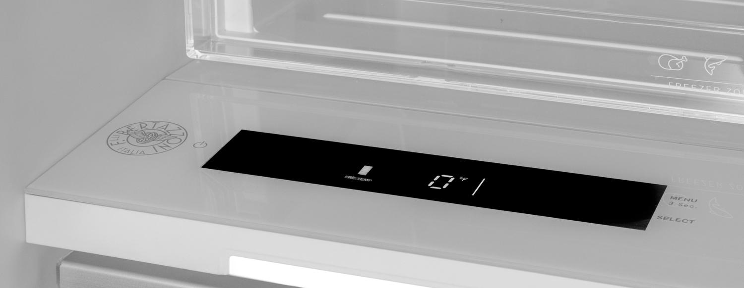 Bertazzoni REF18FCBIPRV 18" Built-In Freezer Column Panel Ready With Ice Maker Panel Ready