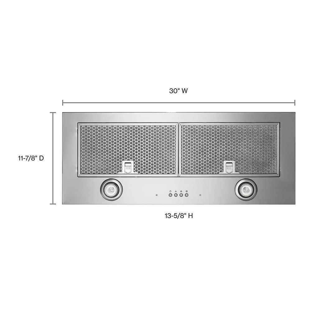 Amana UVL5430JSS 30" 400 Cfm Motor Class Custom Hood Liner