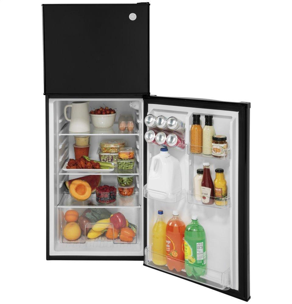 Ge Appliances GPV10FGNBB Ge® 9.8 Cu. Ft. 12 Volt Dc Power Top-Freezer Refrigerator