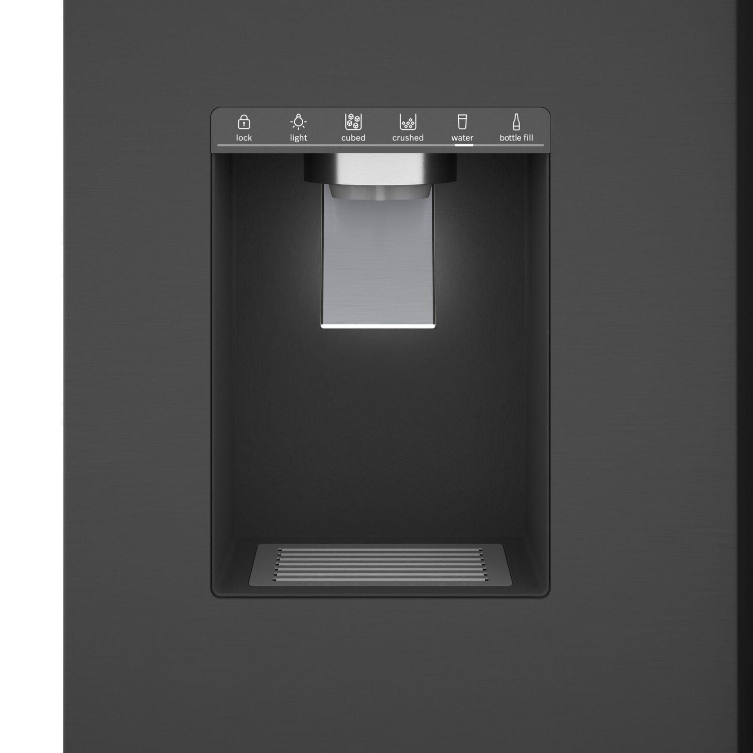 Bosch B36FD50SNB 500 Series French Door Bottom Mount Refrigerator 36'' Easy Clean Stainless Steel B36Fd50Snb