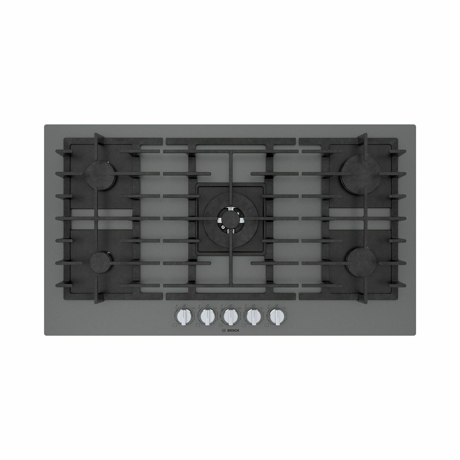 Bosch NGMP677UC Benchmark® Gas Cooktop 36'' Hard Glass, Dark Silver Ngmp677Uc
