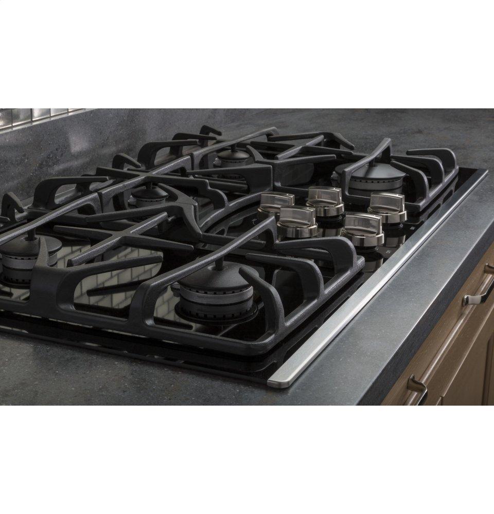 Ge Appliances JGP5536SLSS Ge® 36" Built-In Gas On Glass Cooktop With 5 Burners And Dishwasher Safe Grates