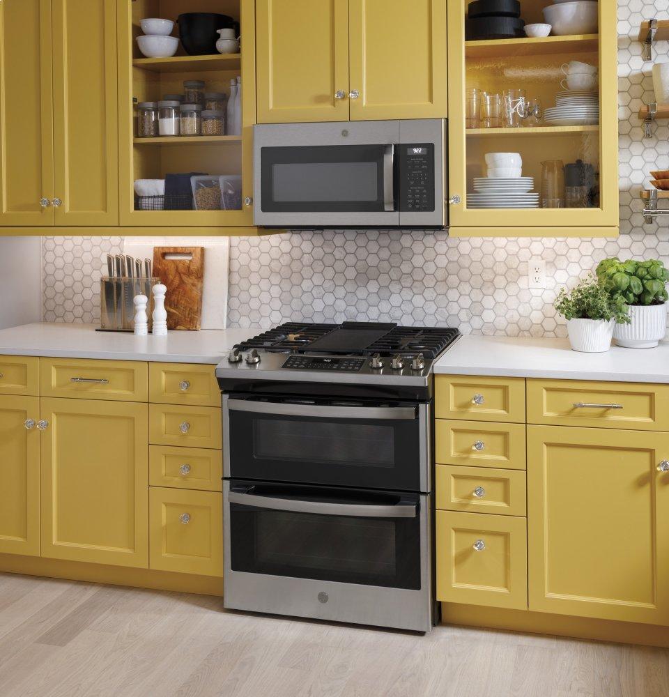 Ge Appliances JVM6175YKFS Ge® 1.7 Cu. Ft. Over-The-Range Sensor Fingerprint Resistant Microwave Oven