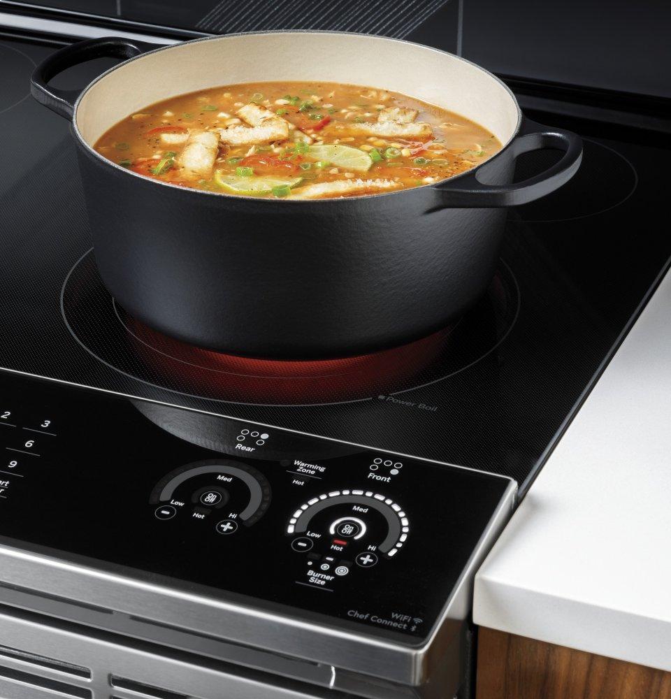 Ge Appliances PSS93YPFS Ge Profile™ 30" Smart Slide-In Electric Convection Fingerprint Resistant Range With No Preheat Air Fry